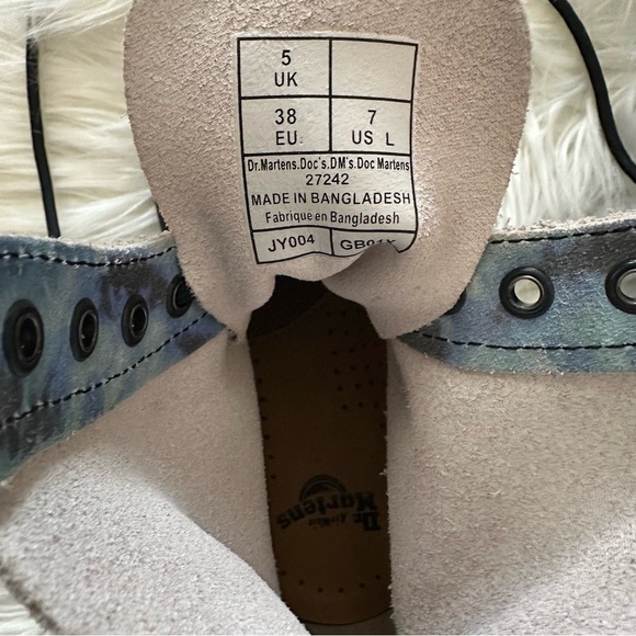 NEW DR MARTENS RARE 1460 Pascal Tie Dye Leather Boots - Picture 9 of 10